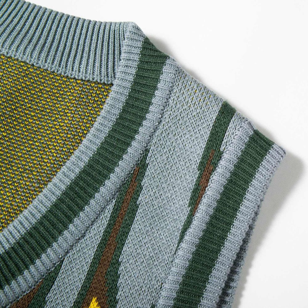 Жилет вязаный YMKASHIX Hellcome Серо-Зеленый