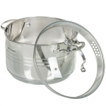 Кастрюля нерж, с крыш, 5.9/6.5 л, Daniks, Токио, SD-A87-24, индукц