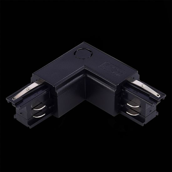 ST030.409.15L Угловой токоподвод левый для трехфазного шинопровода ST-Luce Черный TRACE