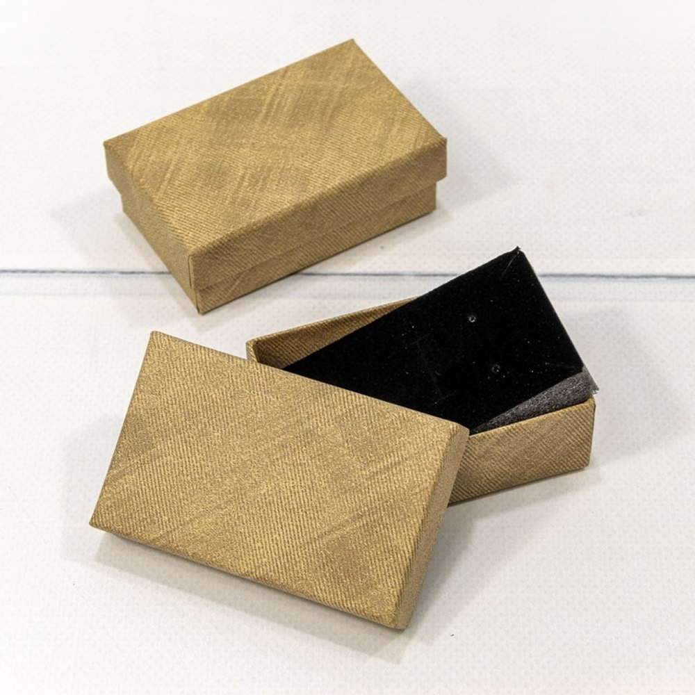 Коробка Ювелирная 8х5х2.5 см Набор 2 шт (Песочный)