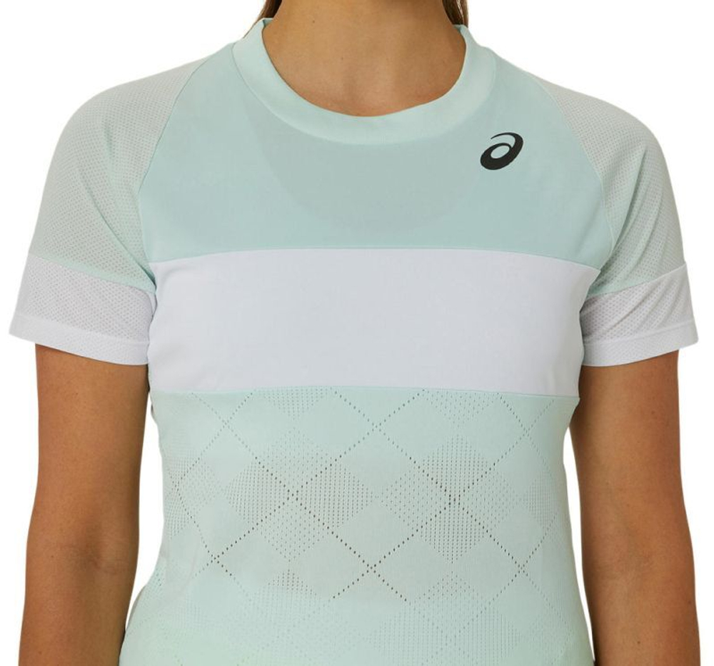 Женская теннисная футболка Asics Game Short Sleeve Top - Мятный