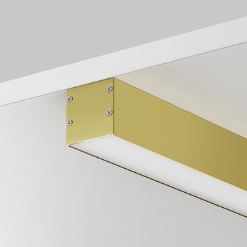 Алюминиевый профиль накладной-подвесной 2м 35x35 ALM-3535BT-BR-2M 633005 латунь Maytoni