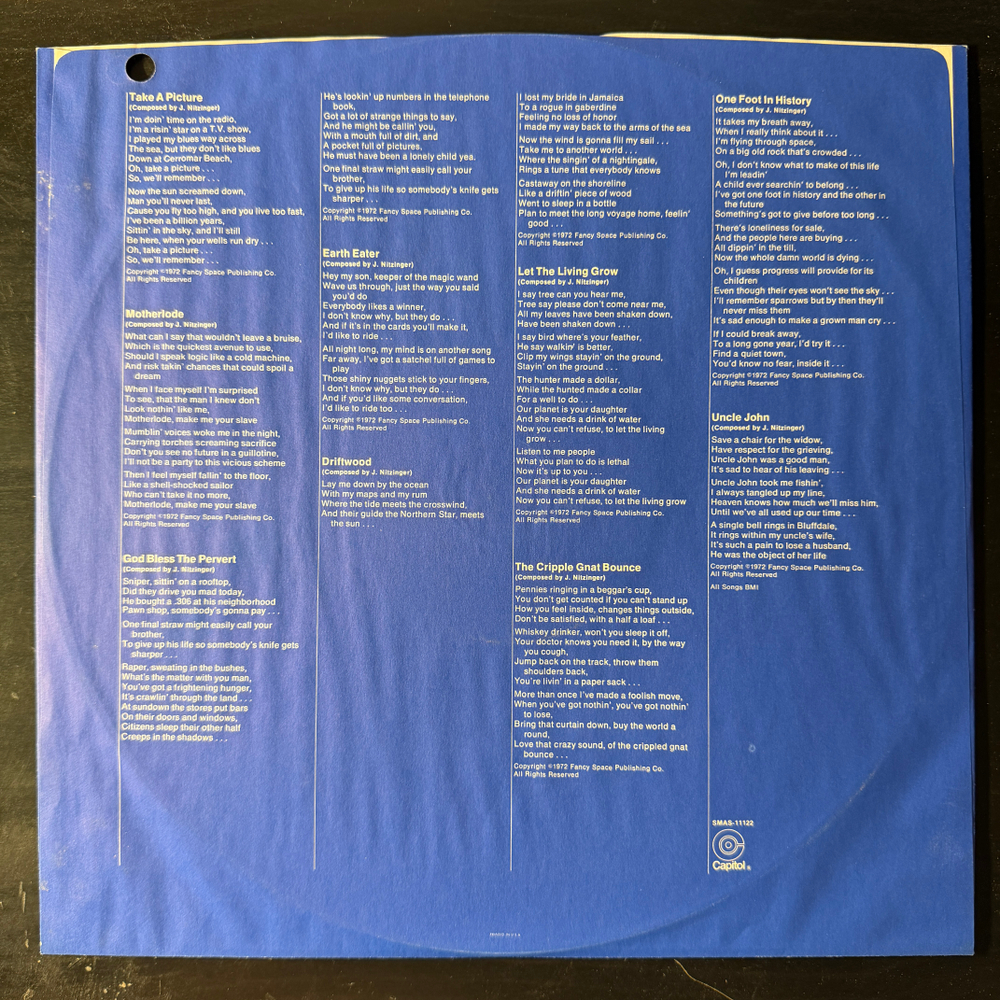Nitzinger ‎– One Foot In History (США 1973г.) Т