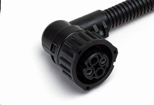 Разъем 1-967325-1 байонет угловой, с двумя проводами (1845-3724580) (CARGEN)