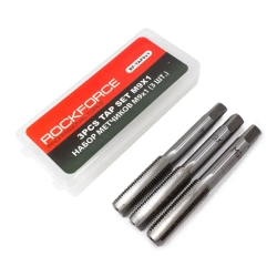 Метчик M9x1 (3шт), в пластиковом футляре RockForce##Rock FORCE RF-TAP9x1