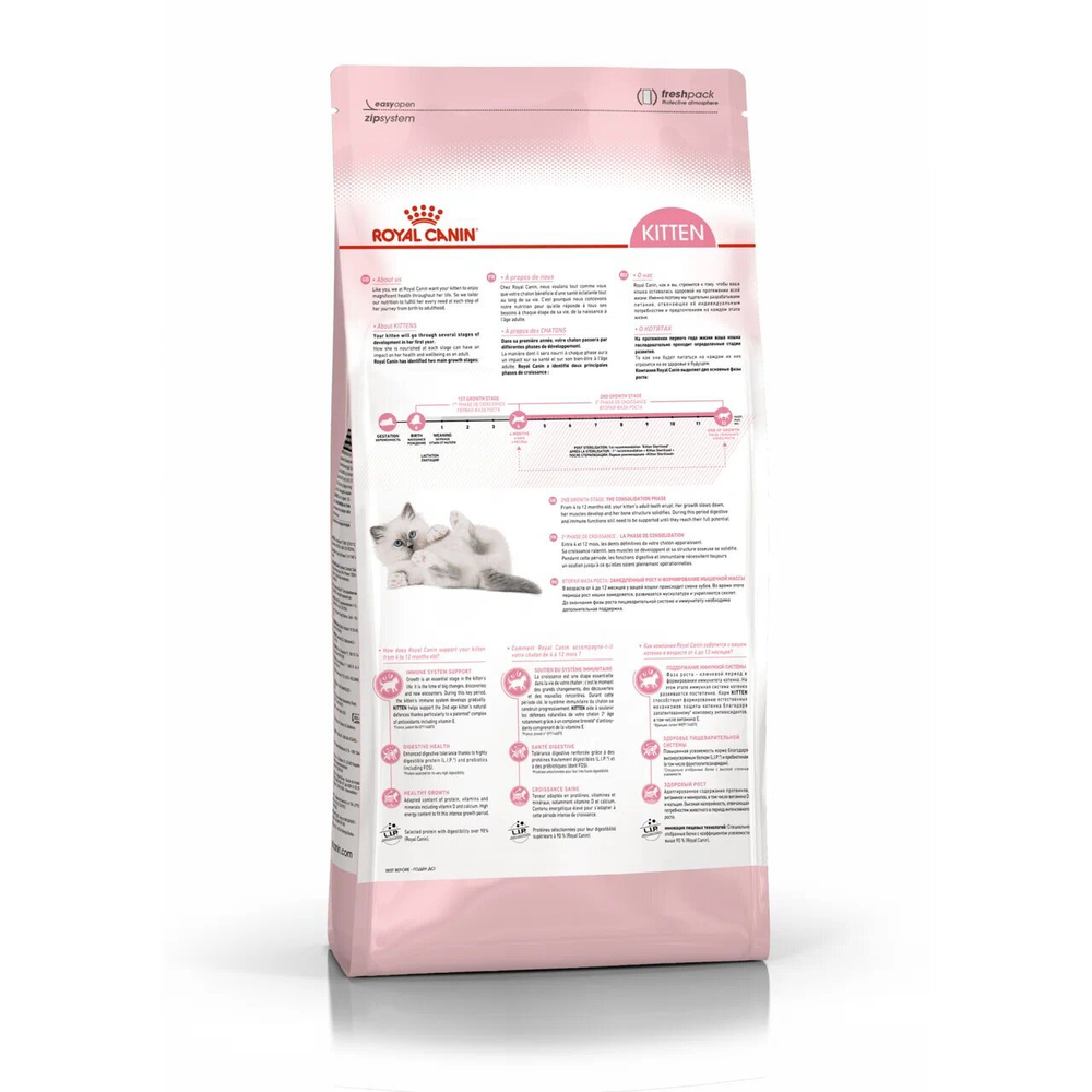 Royal Canin Kitten Корм сухой сбалансированный для котят в период второй фазы роста до 12 месяцев - 10 кг