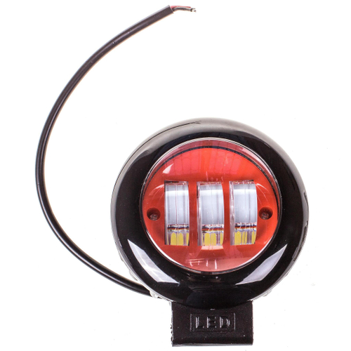 Фара дневного света 12/24 В 30 Вт 3 LED 6000K дальний свет круглая 118х140мм Skyway