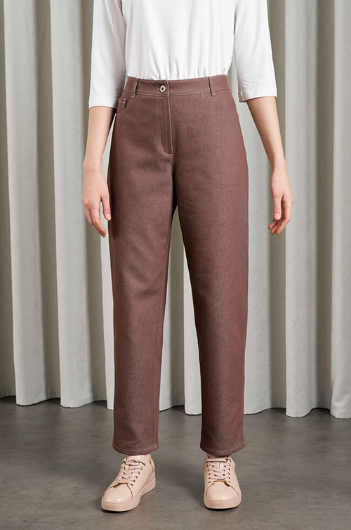 31021 Брюки женские (пепельно-коричневый)