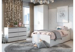 Комплект детской мебели Валенсия комплектация 1 белый текстурный