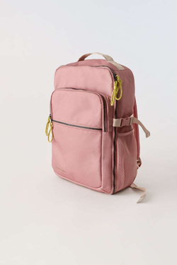 ZARA РЮКЗАК ДОРОЖНЫЙ, РОЗОВЫЙ