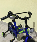 Велосипед детский 2-х колесный BLACK AQUA 1202 b (до 50 кг, на рост 90-100см) арт. DD-12402B синий