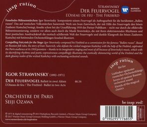 Orchestre De Paris, Ozawa / Stravinsky: The Firebird (CD)