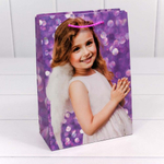 Пакет подарочный 14х20см "Ангелочки" (Микс)