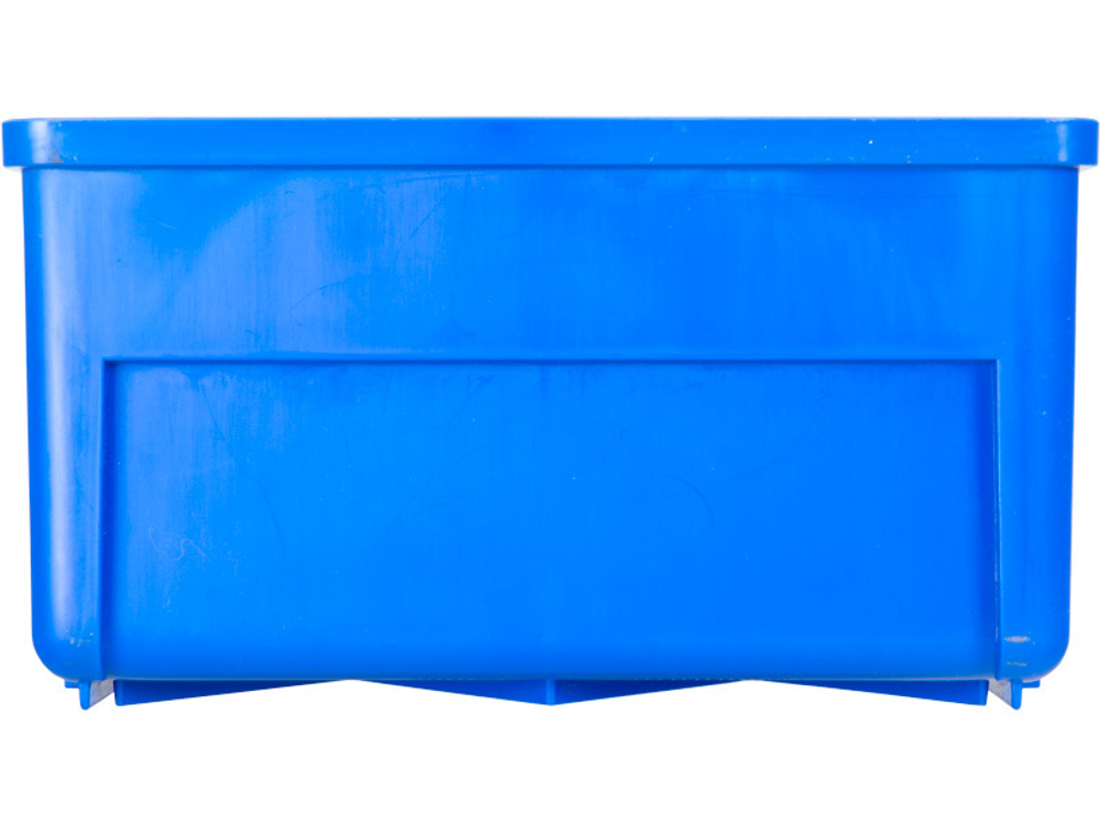 Ящик сплошной 300×185×100 мм, объем 5.55 л., арт.: 6002, синий, код: 10459