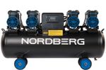 NORDBERG (NCEO120/1000) Компрессор безмасляный 380 В, ресивер 120 л, 1000 л/мин