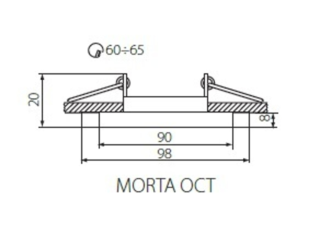 Светильник стеклянный KANLUX MORTA OCT-SR