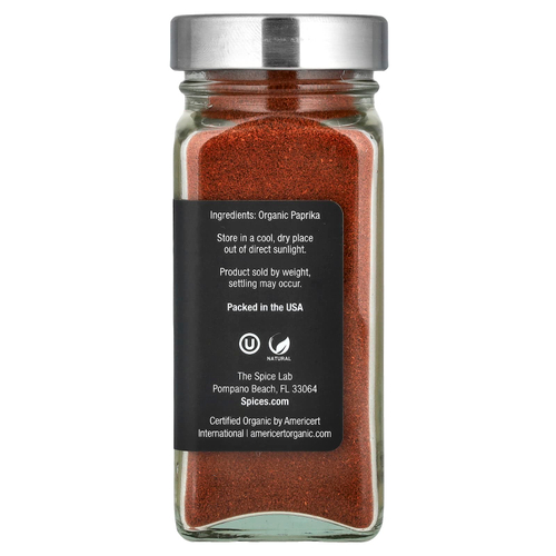 The Spice Lab, Органическая испанская сладкая паприка, 53 г (1,9 унции)