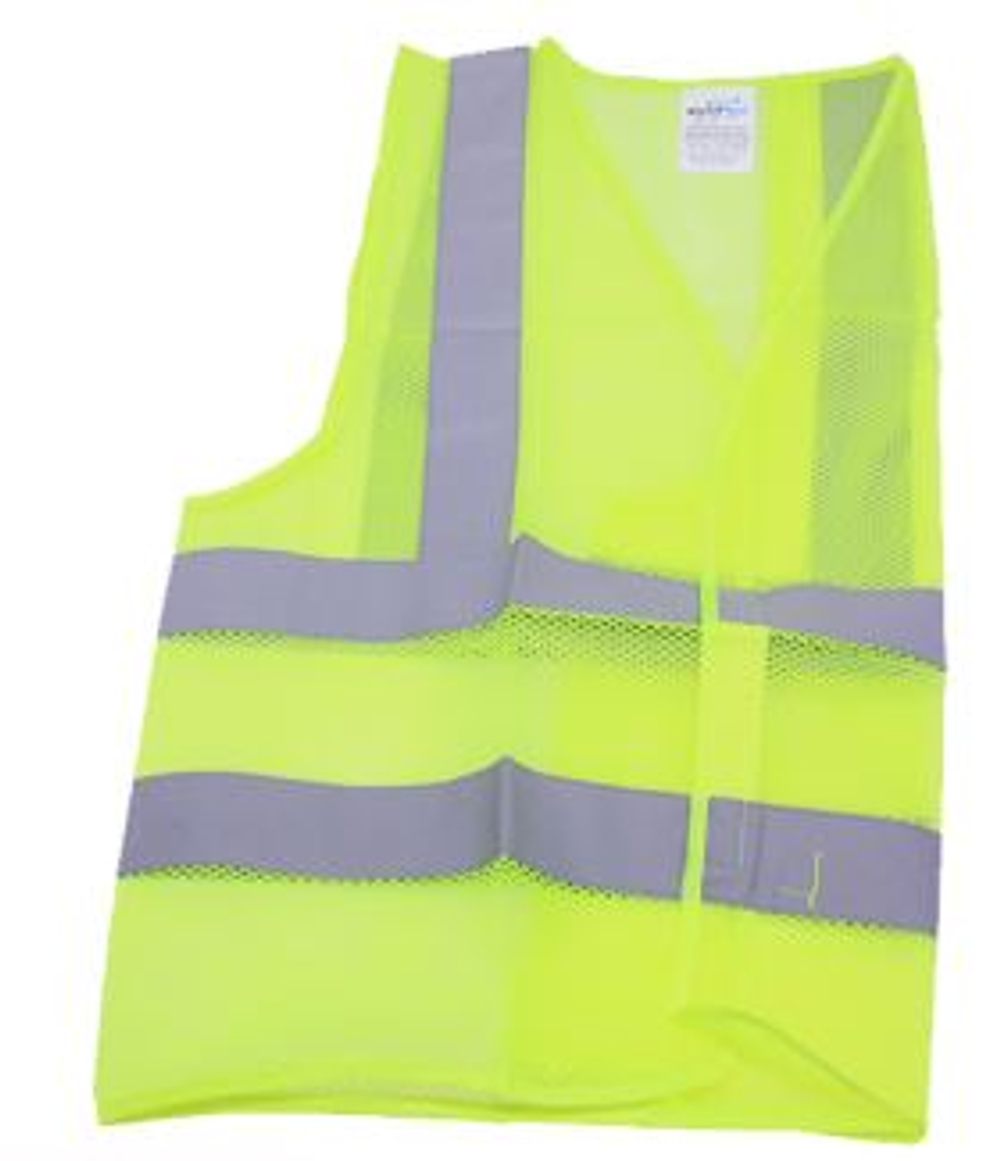 Жилет светоотражающий Лимонный-сетка крупная - 2XL "NTS #ZHILET-APD-2XL (в уп)
