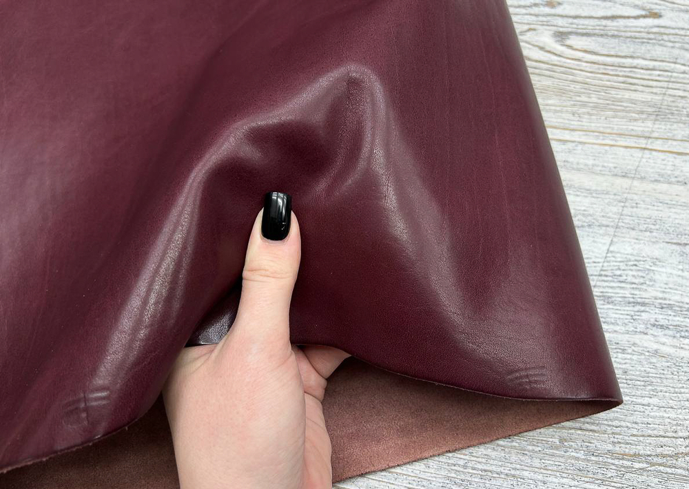 Cusna Bordo (1,3-1,5 мм), цв. Бордовый, натуральная кожа