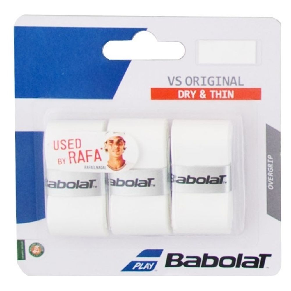 Аксессуары для тенниса Намотка овергрип BABOLAT VS ORIGINAL DRY AND THIN .