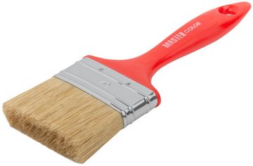 Кисть флейцевая, толщ. 16 мм, 70% ПБT/30% светлая натур. щетина, нерж.обжим, пласт. ручка, ширина 70 мм