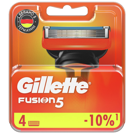 Сменные кассеты Gillette Fusion 5 4 шт