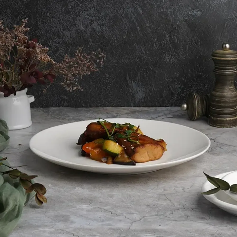 Тарелка d 25,5 см без борта белая фарфор P.L. Proff Cuisine [6]