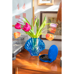 Ваза для цветов seashell, 18,5 см, голубая