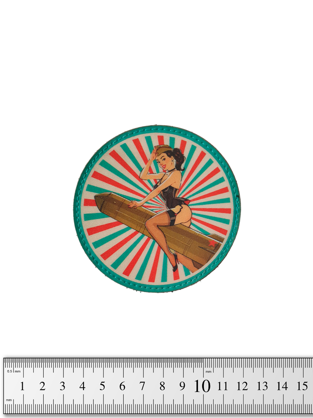 Шеврон Pin-Up. Ракета винил