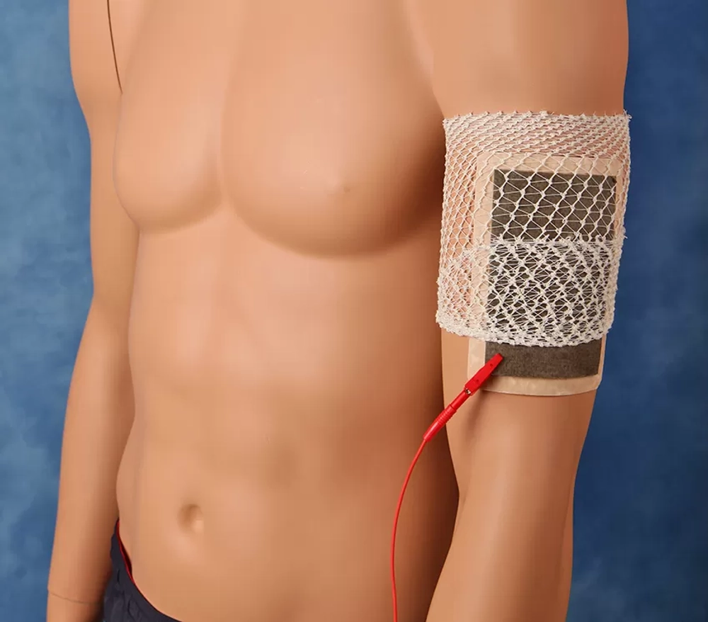 Электрод прямоугольный для низкочастотных электротерапевтических процедур одноразовый поверхностный ИНИСС-мед 160х240 мм 10 шт