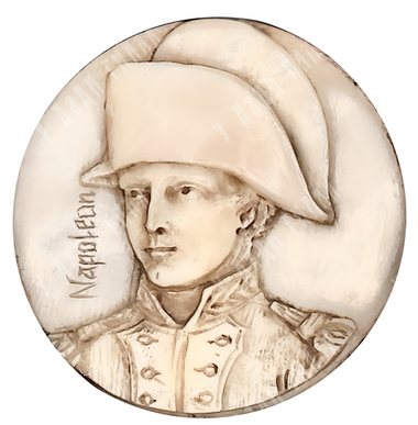Медальон с портретом Наполеона. Европа, нач. XIX в.