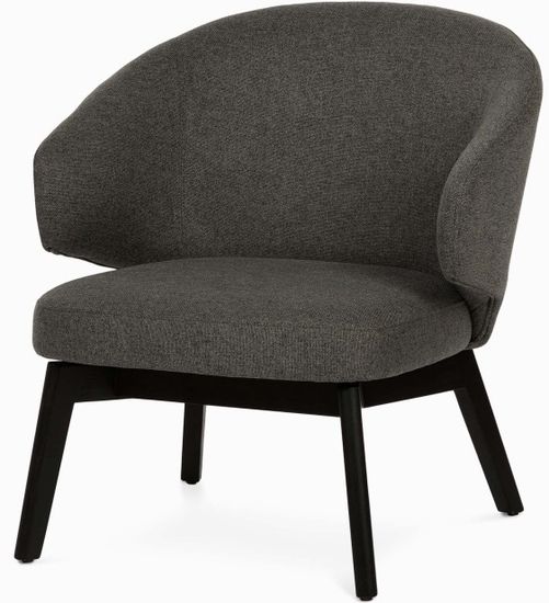 Кресло Terry Wood цвет темно-серый