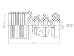 Комплект пыльника с отбойником UNIO DUC-50088