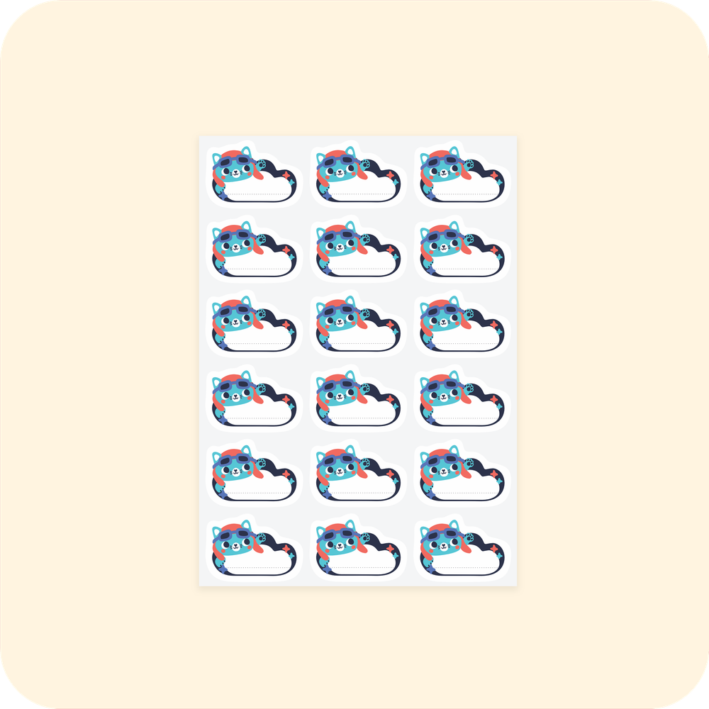 Термонаклейки на одежду. Котик пилот