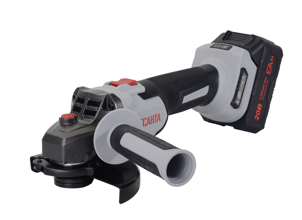 Углошлифовальная машина аккумуляторная Ресанта АУШМ-125/20Li-R (в комплекте 1 АКБ и ЗУ) ЕА+ в кейсе