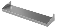 Полка навесная открытая, нержавеющая сталь, 10.5x100x30 см