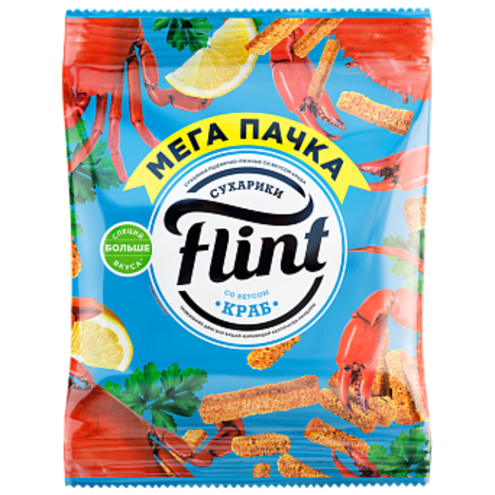 Сухарики Flint Краб 100 гр