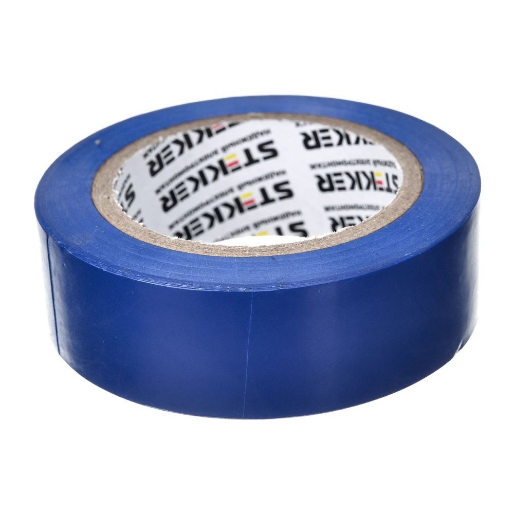 STEKKER INTP01319-10 Изолента ПВХ 19/10 синяя 130мкм (120%) 32835