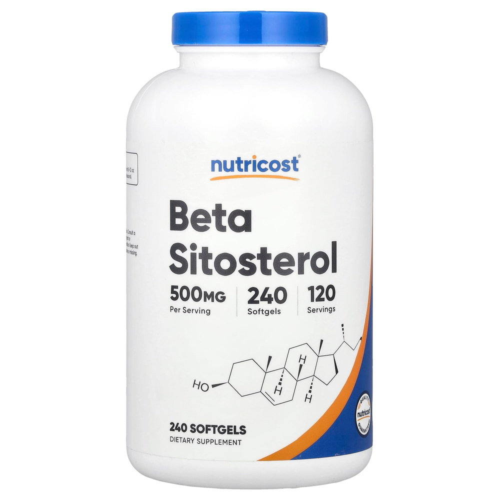 Nutricost, Бета-ситостерол, 240 капсул (250 мг в каждой капсуле)