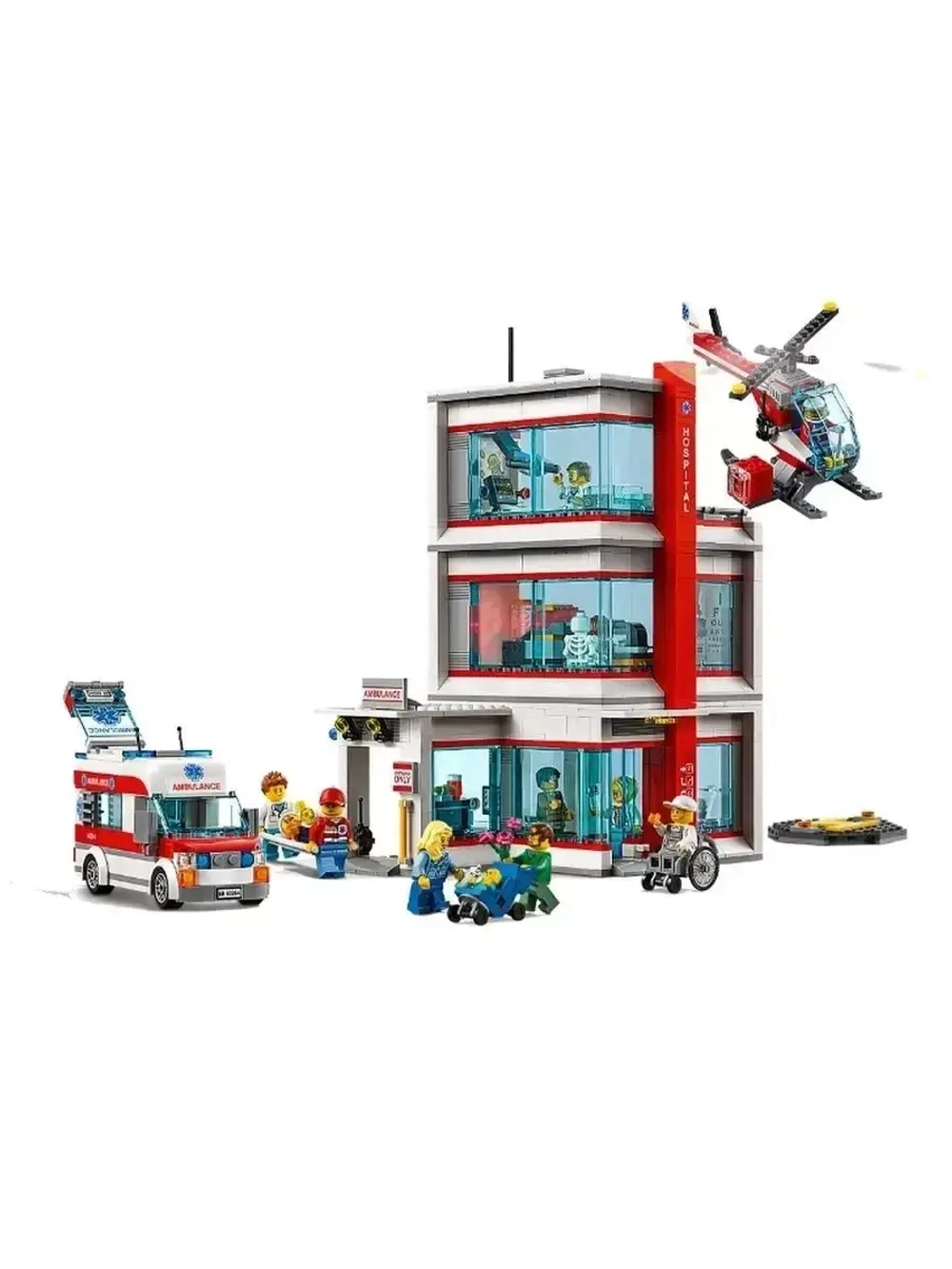 Конструктор Сити Городская больница 964 детали 19099