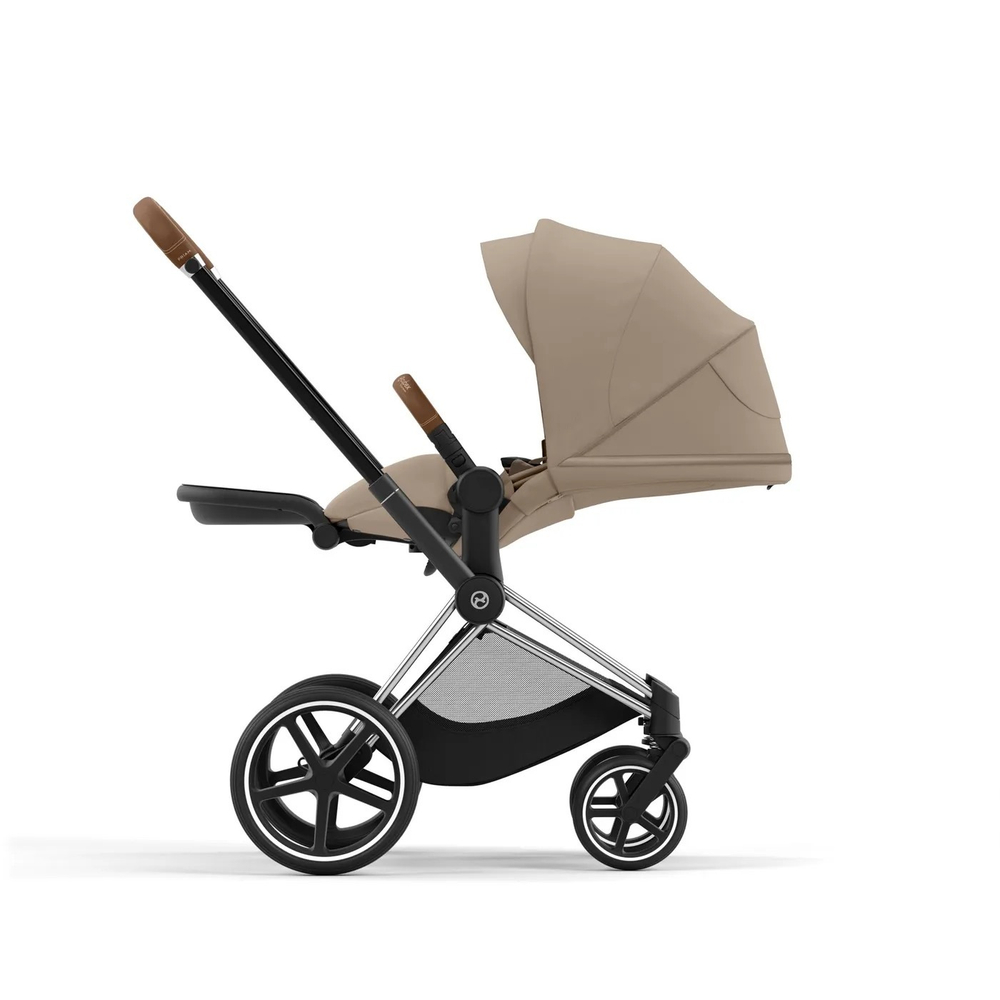 Коляска Cybex Priam IV 2 в 1 цвет Cozy Beige на шасси Chrome Brown