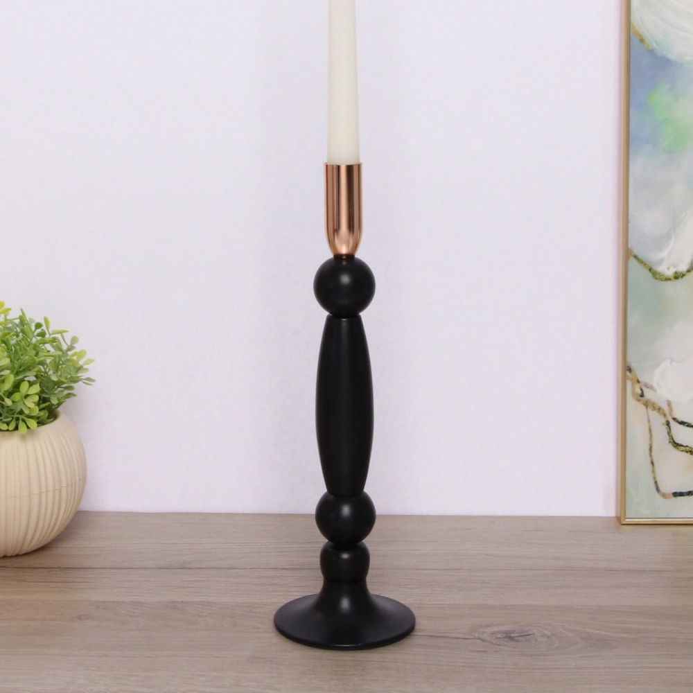 Подсвечник «FARY TALE» 9*32 см, Черный/золото