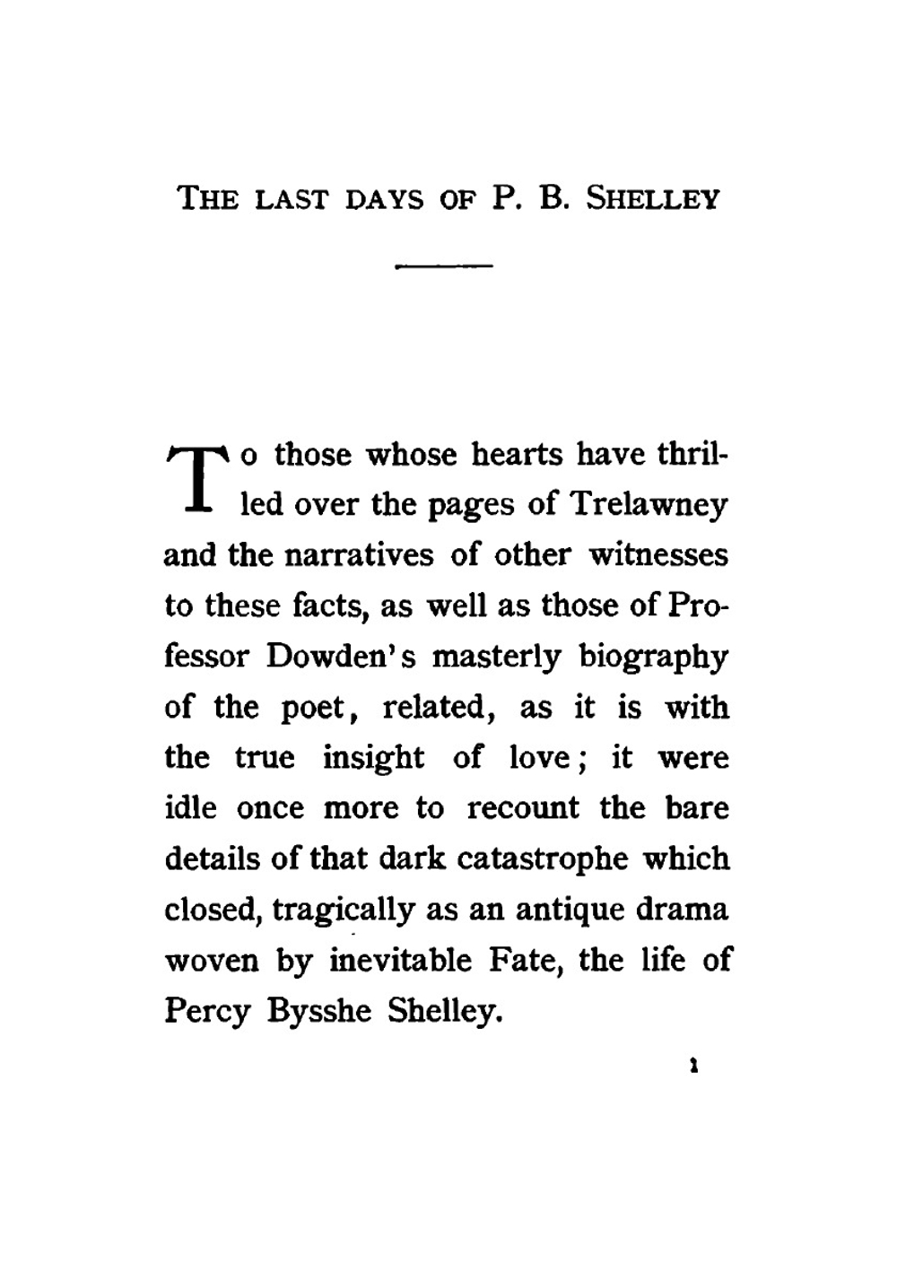 The last days of Percy Bysshe Shelley | Guido Biagi