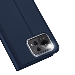 Чехол книжка из PU кожи синего цвета от Dux Ducis для смартфона ASUS Zenfone 12 Ultra, серия Skin Pro Series Case