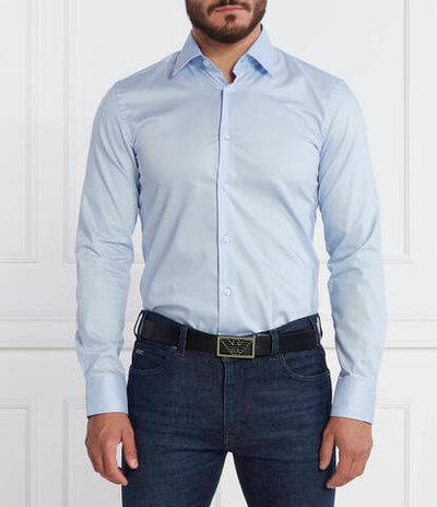 Рубашка h-hank BOSS BLACK - голубой(50502725)