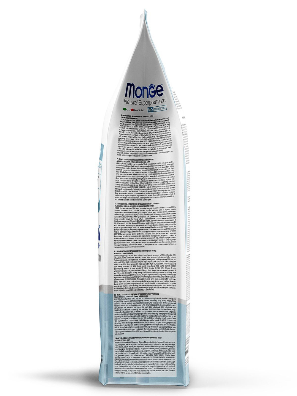 Гипоаллергенный корм Monge Monoprotein для котят и беременных кошек (утка), 1,5 кг