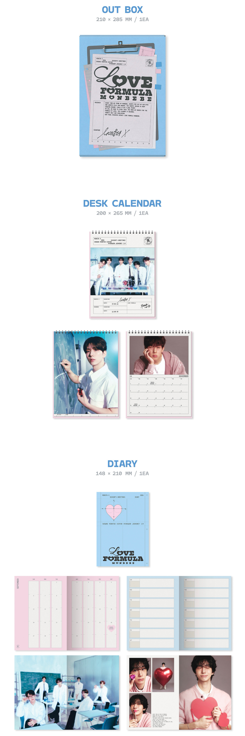 MONSTA X - 2026 SEASON'S GREETINGS [LOVE FORMULA MONBEBE]