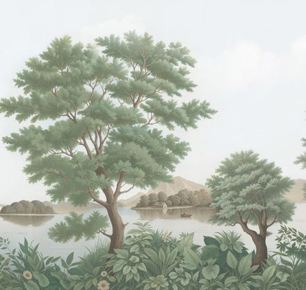 Панорама нежных парков панно