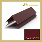 Угол наружный сложный 75мм RALL 3005-Красное вино 0,45мм 2м