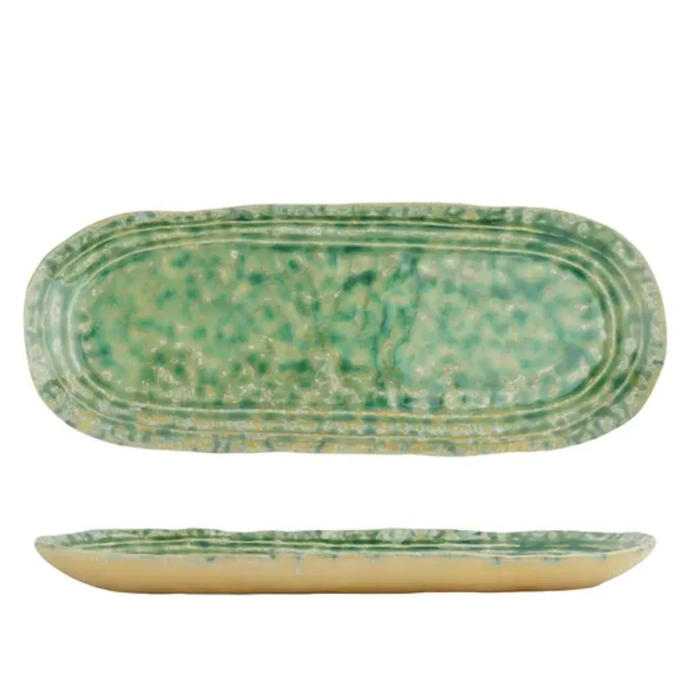 Блюдо овальное 32,5*13 см h2,5 см Green Frutti di Mare P.L. [1]